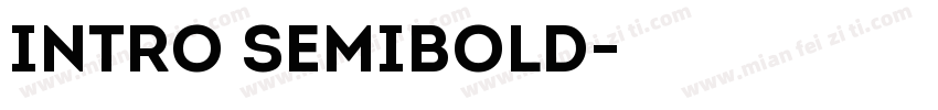 Intro SemiBold字体转换
